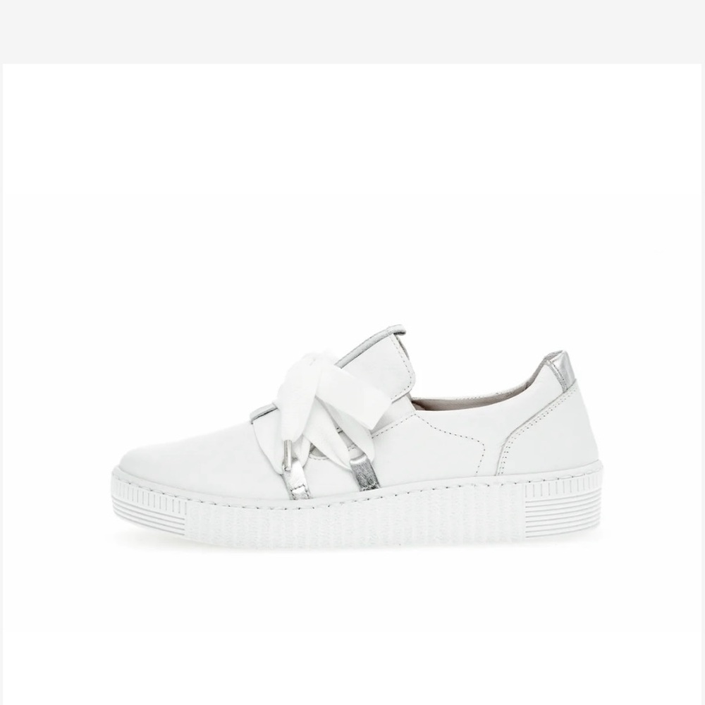 Gabor lace up leather platform sneaker